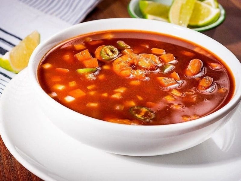 caldo de camaron calories